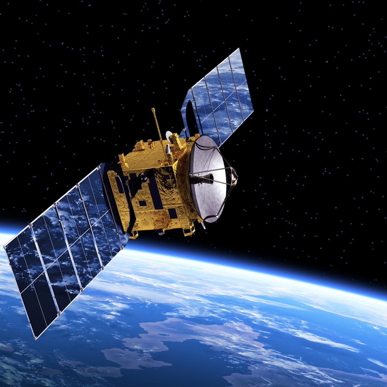EPIC satellite mission illustration above Earth