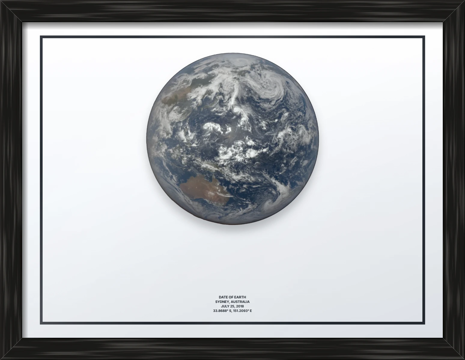 Custom Framed, Black Frame Landscape
