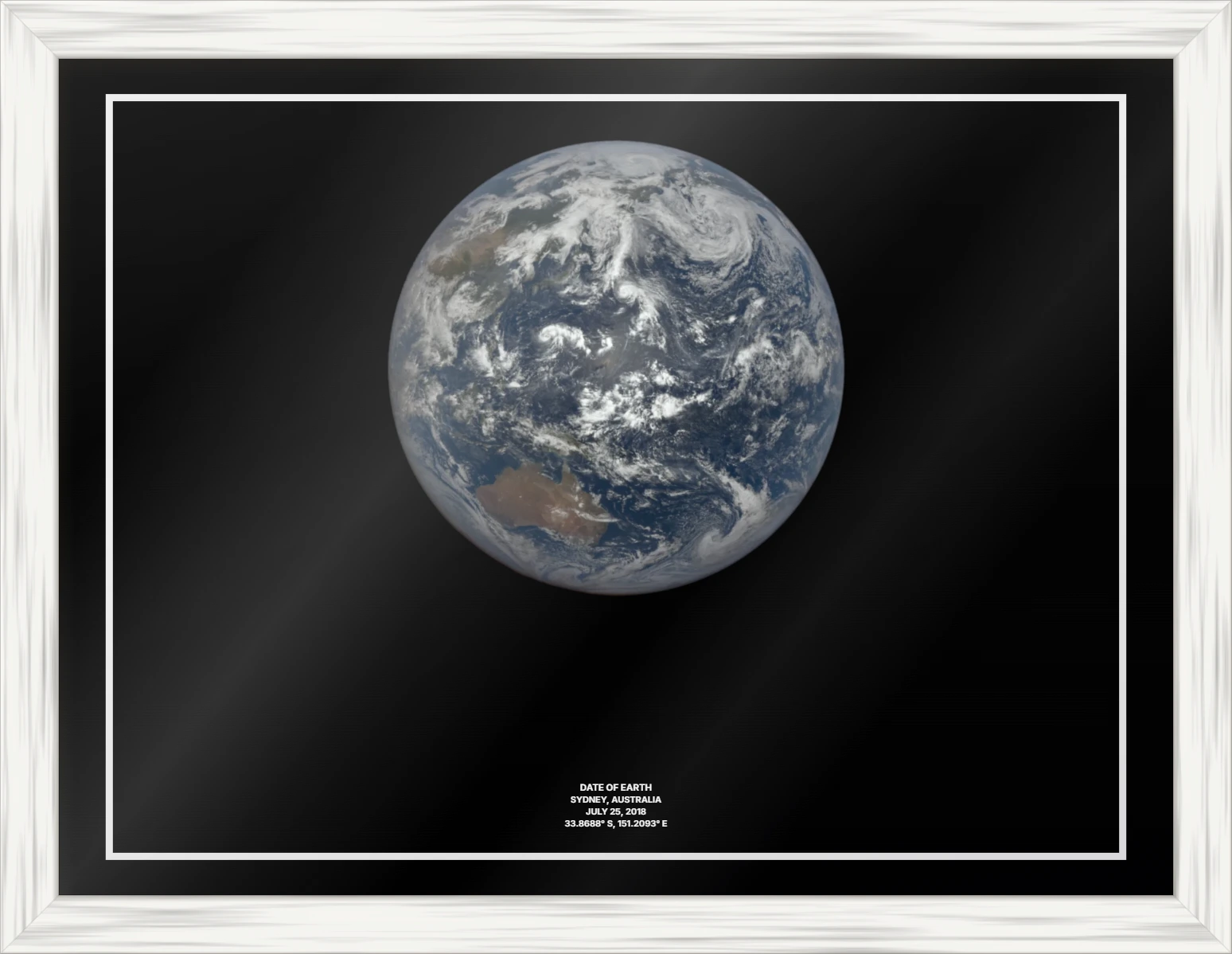 Custom Framed, White Frame Landscape
