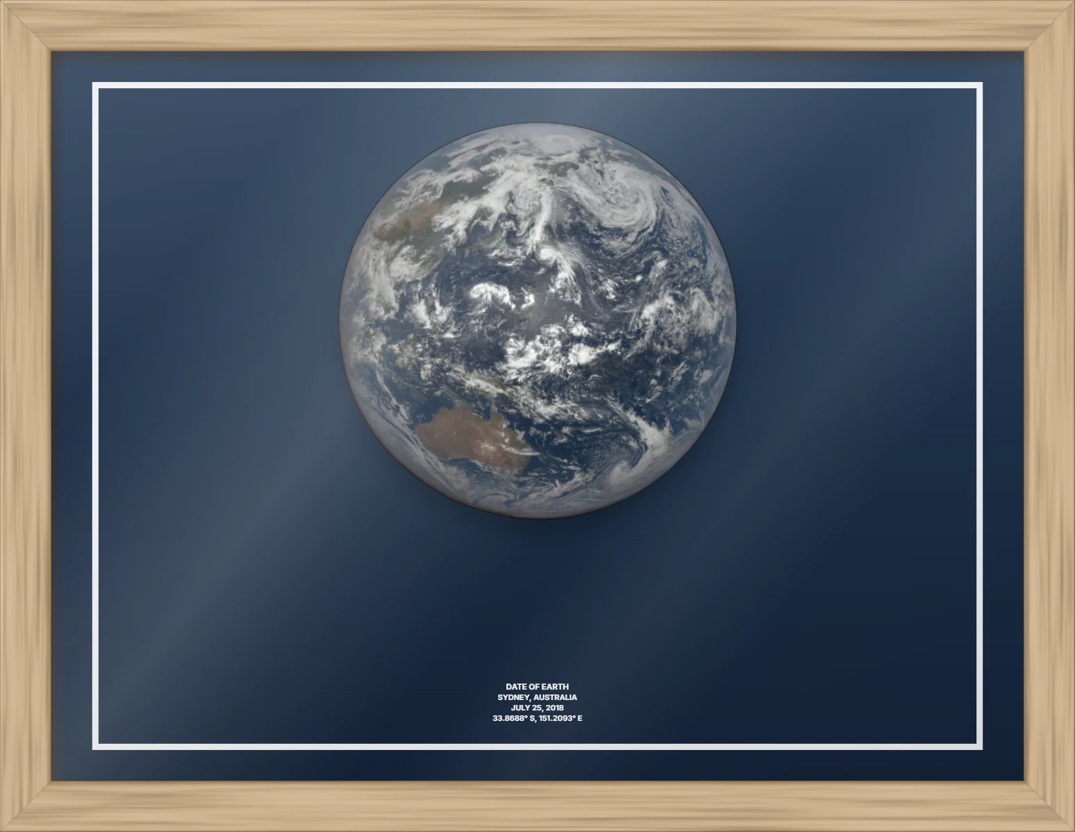 Custom Framed, Wood Frame Landscape