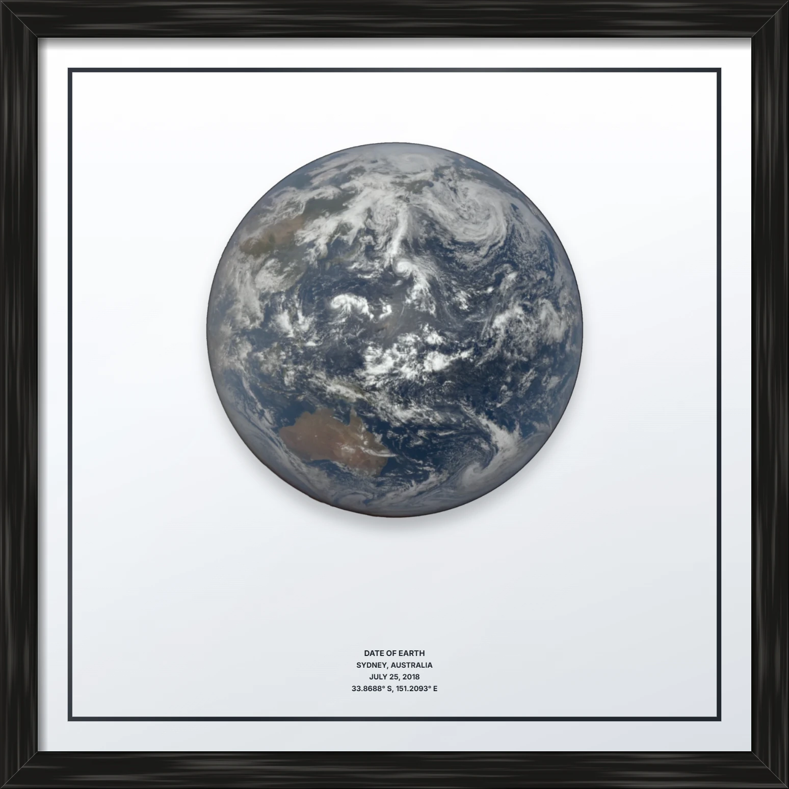 Custom Framed, Black Frame Square