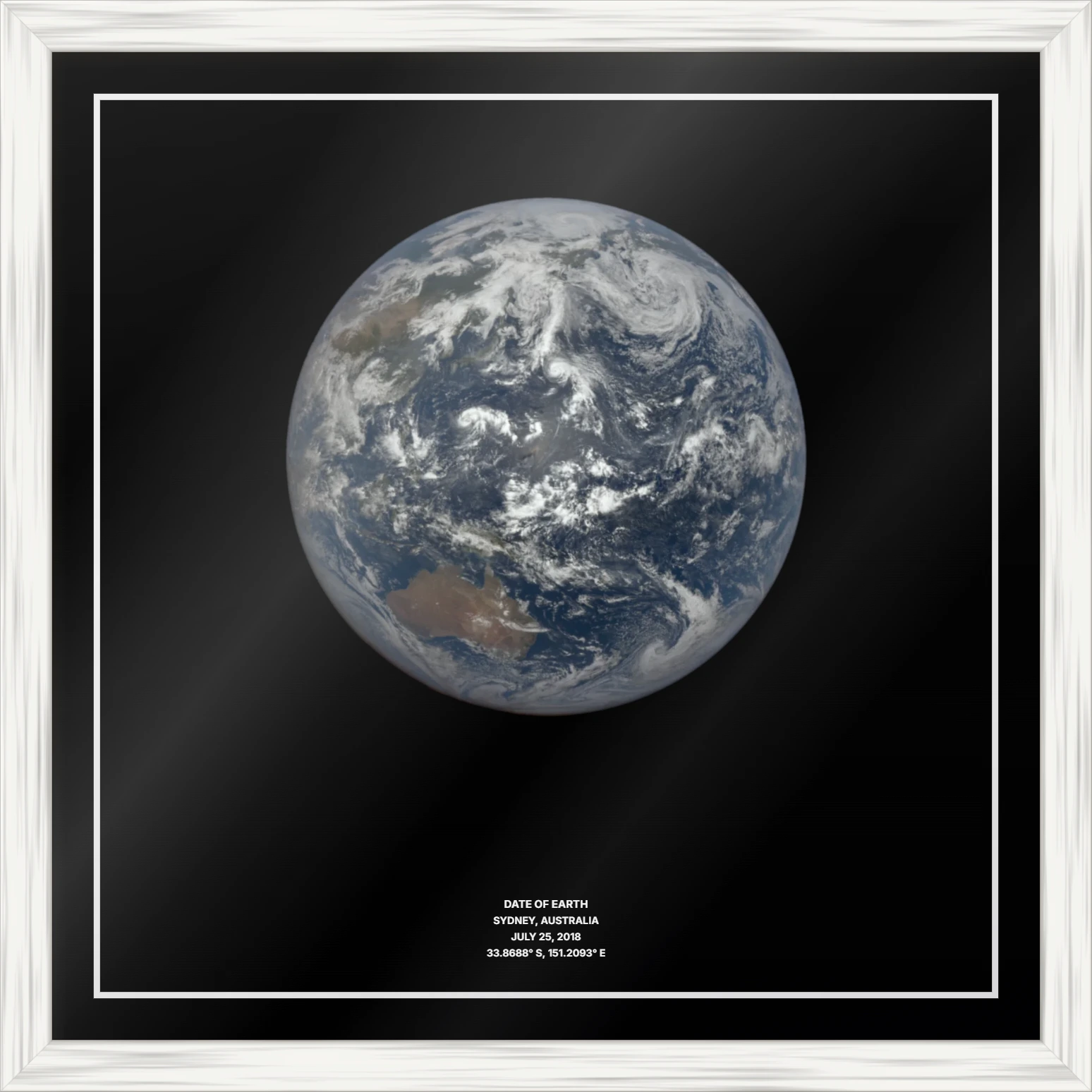 Custom Framed, White Frame Square