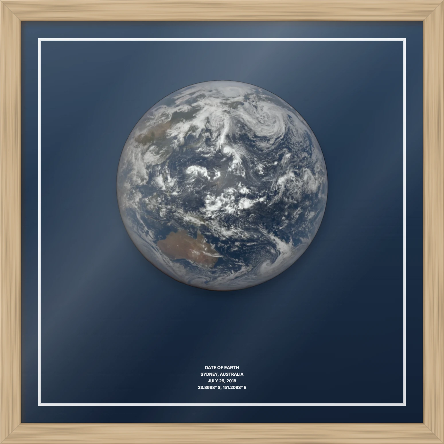 Custom Framed, Wood Frame Square
