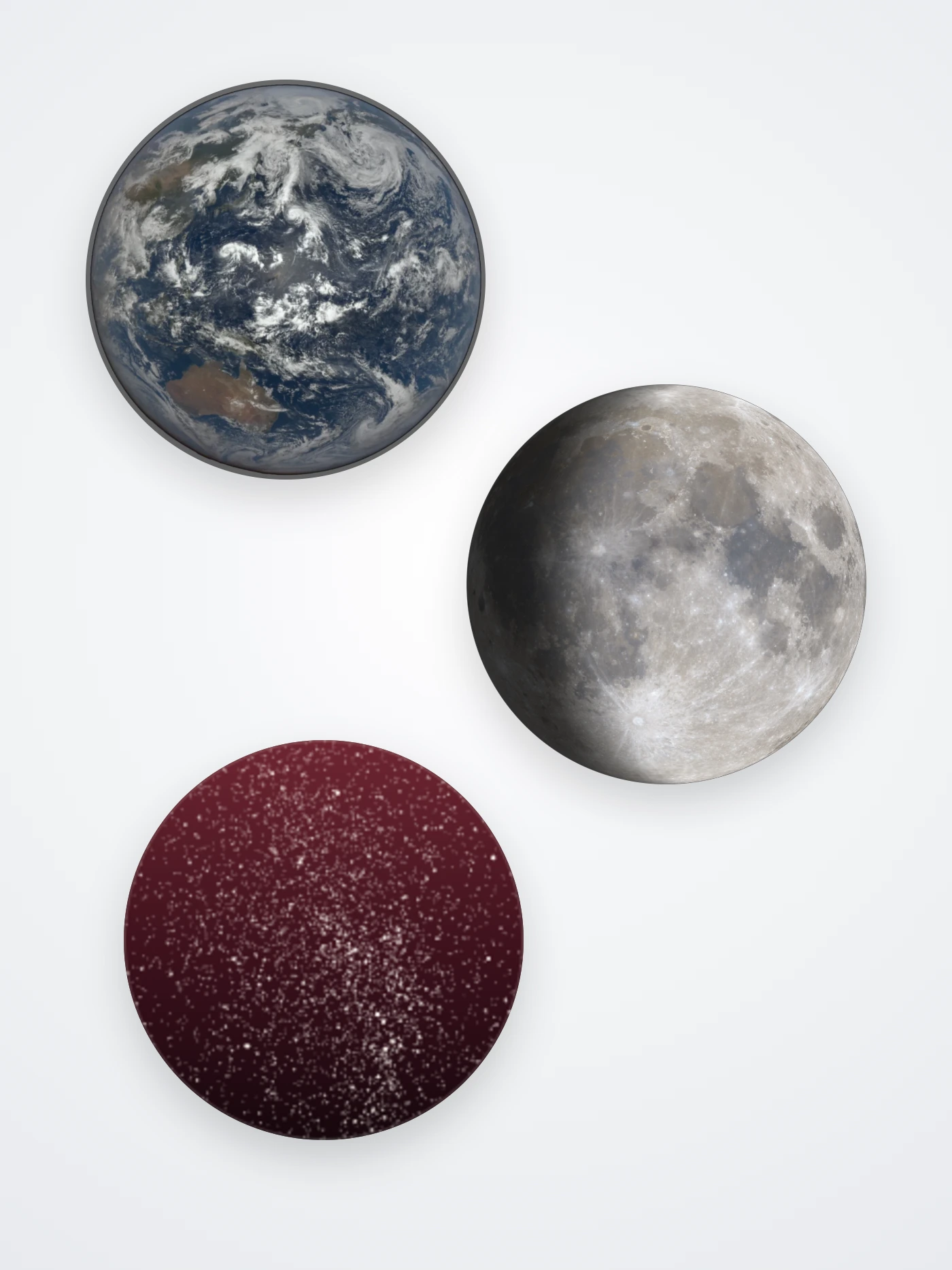 Custom Wall Decal 3-Pack, Maroon
