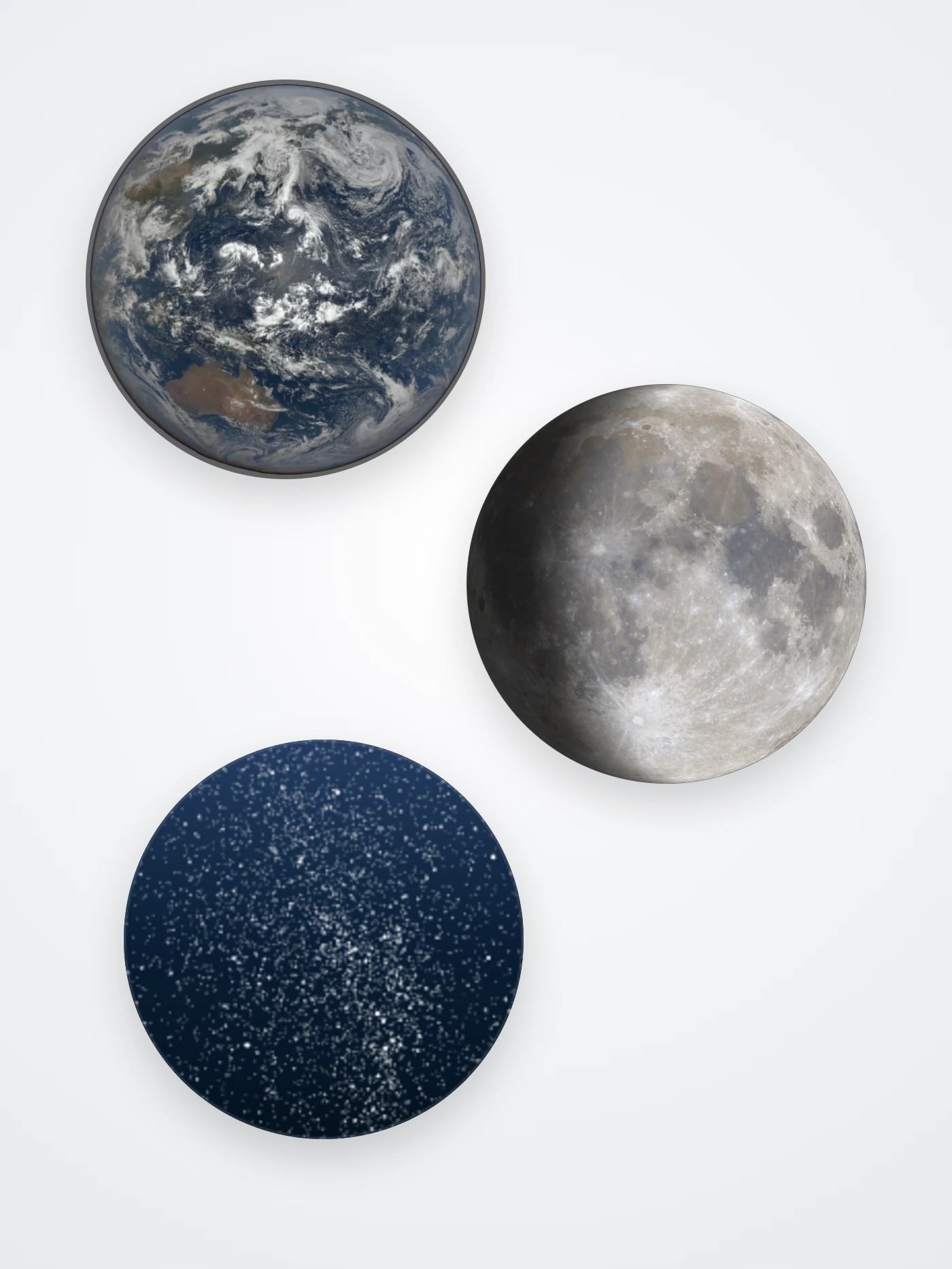 Custom Wall Decal 3-Pack, Deep Blue